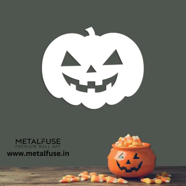 Metal_Wall_Art_for_Home_Decoration__|_Halloween_Pumpkin__|_White