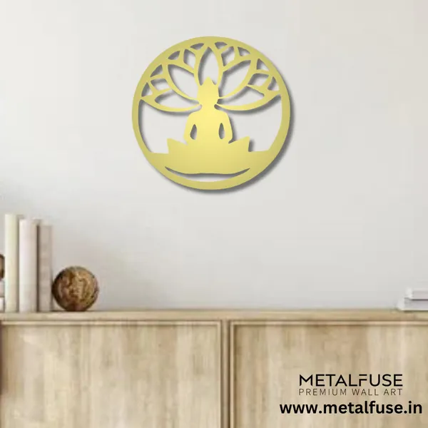 Metal_Wall_Art_for_Home_Decoration__|_Buddha_Lotus_Flower__|_Gold