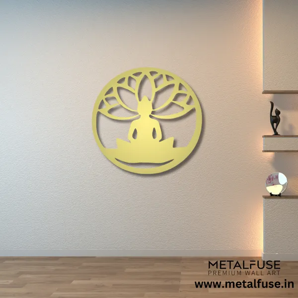 Metal_Wall_Art_for_Home_Decoration__|_Buddha_Lotus_Flower__|_Gold