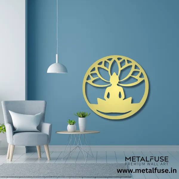 Metal_Wall_Art_for_Home_Decoration__|_Buddha_Lotus_Flower__|_Gold