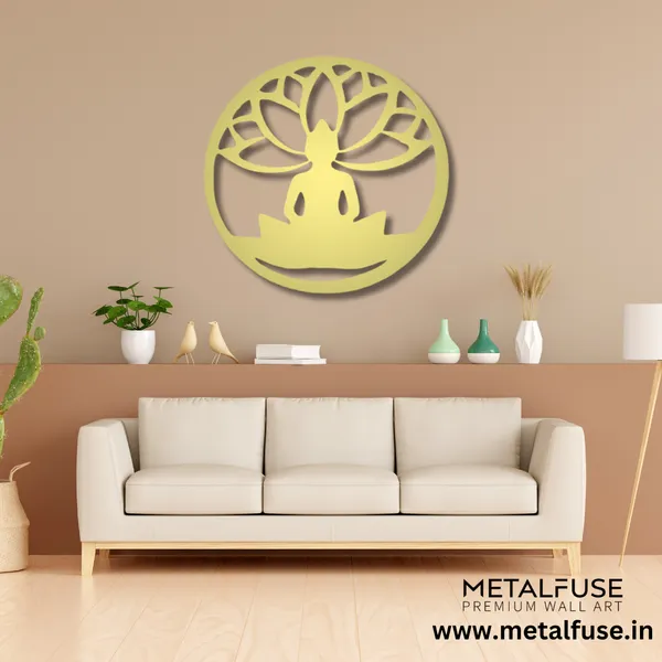 Metal_Wall_Art_for_Home_Decoration__|_Buddha_Lotus_Flower__|_Gold