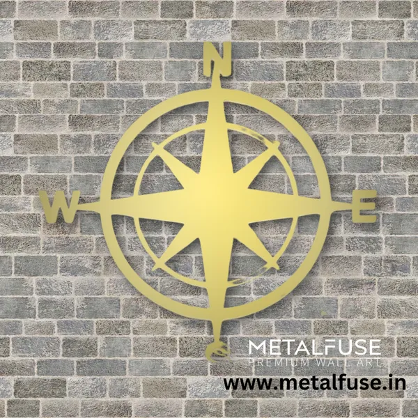 Metal_Wall_Art_for_Home_Decoration__|_Compass__|_Gold