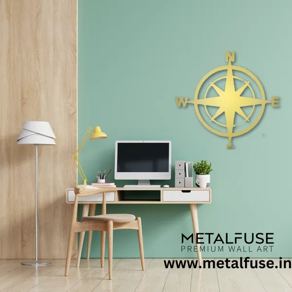 Metal_Wall_Art_for_Home_Decoration__|_Compass__|_Gold