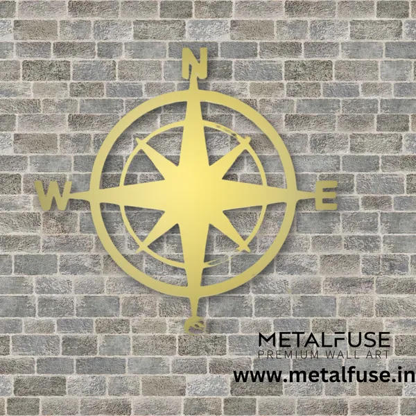 Metal_Wall_Art_for_Home_Decoration__|_Compass__|_Gold