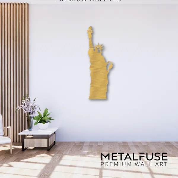 Metal_Wall_Art_for_Home_Decoration__|_Statue_Of_Liberty__|_Gold