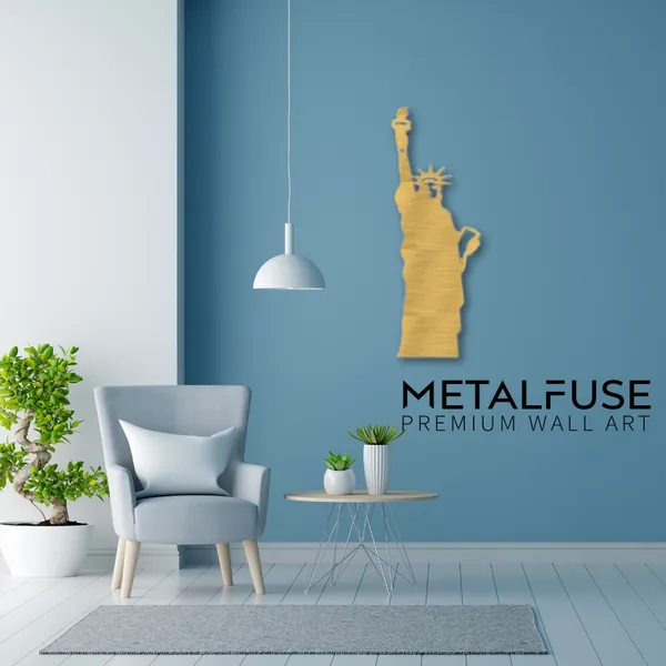 Metal_Wall_Art_for_Home_Decoration__|_Statue_Of_Liberty__|_Gold