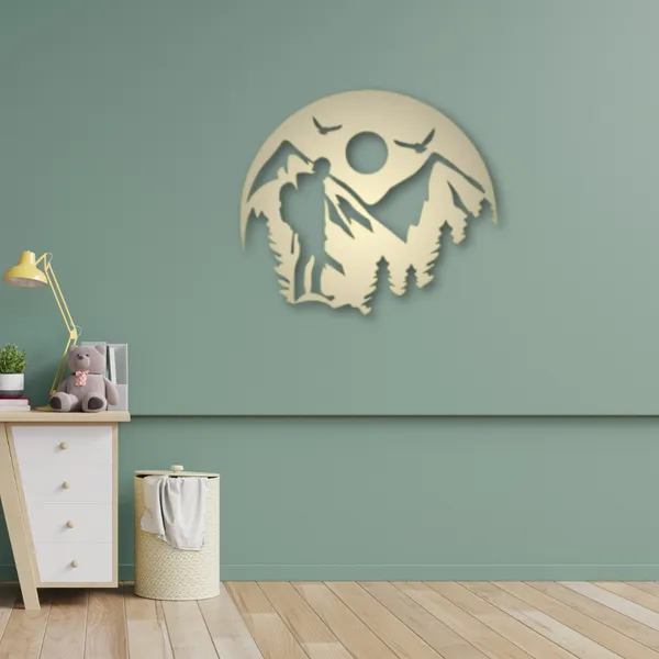 Metal_Wall_Art_for_Home_Decoration__|_Mountain_Hiking__|_Gold