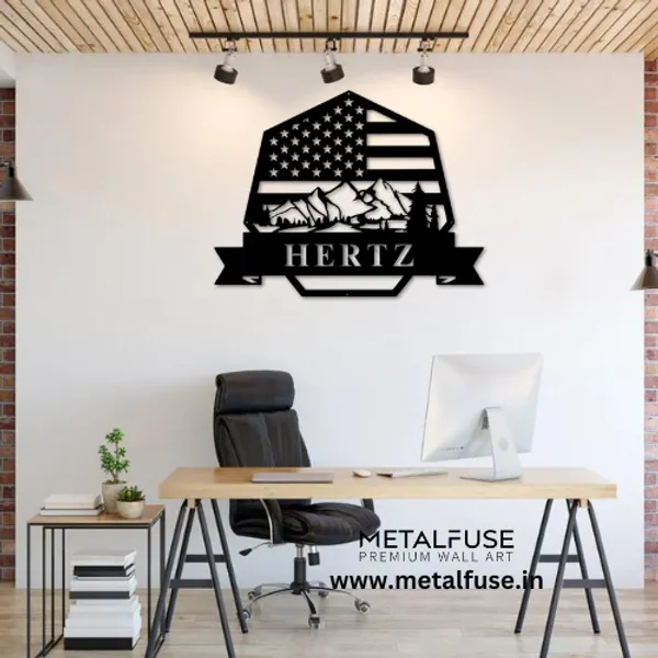 Metal_Wall_Art_for_Home_Decoration__|_American_Monogram__|_Black