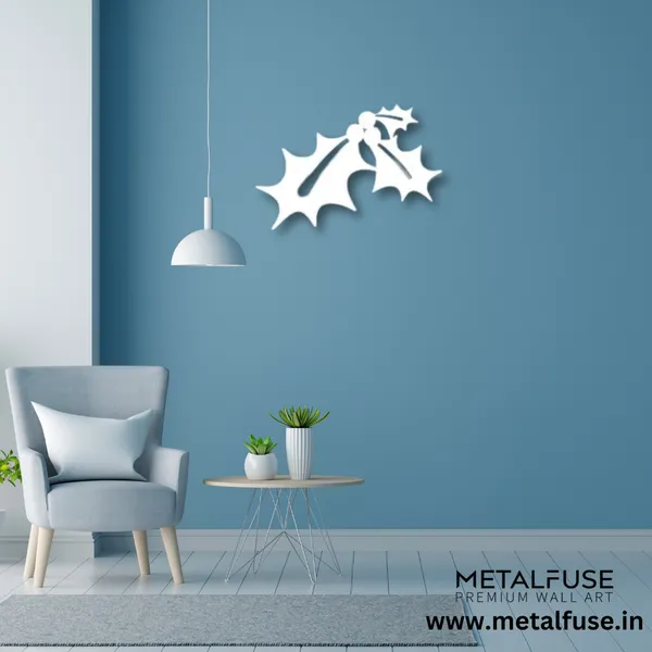Metal_Wall_Art_for_Home_Decoration__|_Mistletoe__|_White