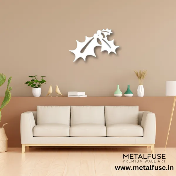Metal_Wall_Art_for_Home_Decoration__|_Mistletoe__|_White