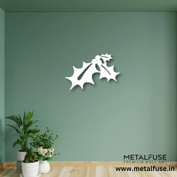 Metal_Wall_Art_for_Home_Decoration__|_Mistletoe__|_White