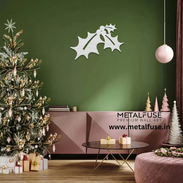 Metal_Wall_Art_for_Home_Decoration__|_Mistletoe__|_White