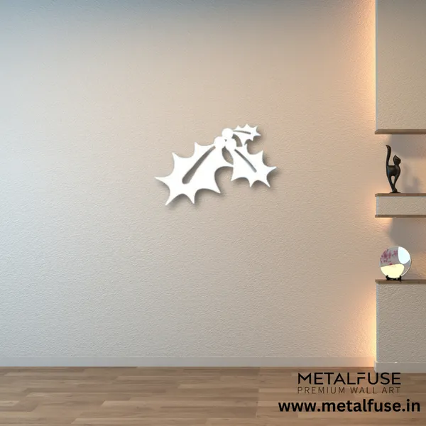 Metal_Wall_Art_for_Home_Decoration__|_Mistletoe__|_White
