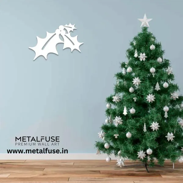 Metal_Wall_Art_for_Home_Decoration__|_Mistletoe__|_White