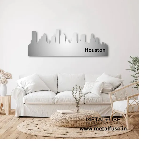 Metal_Wall_Art_for_Home_Decoration__|_Houston_Skyline__|_Silver