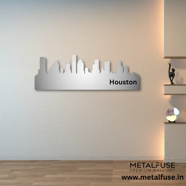 Metal_Wall_Art_for_Home_Decoration__|_Houston_Skyline__|_Silver