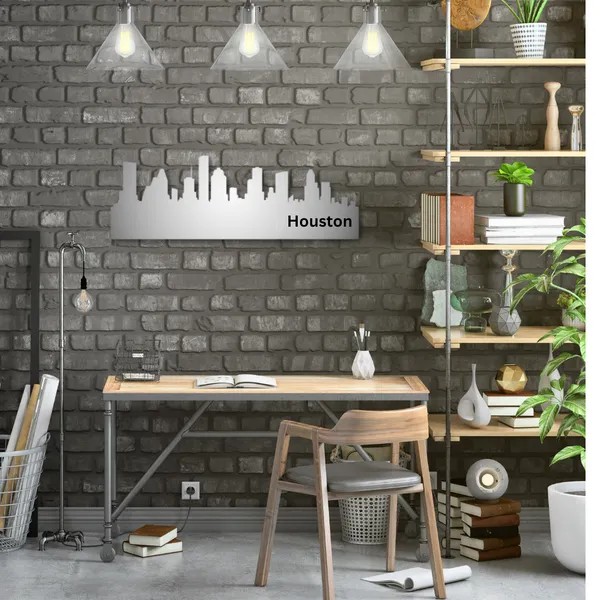 Metal_Wall_Art_for_Home_Decoration__|_Houston_Skyline__|_Silver