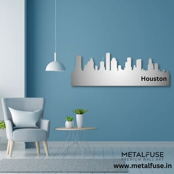Metal_Wall_Art_for_Home_Decoration__|_Houston_Skyline__|_Silver