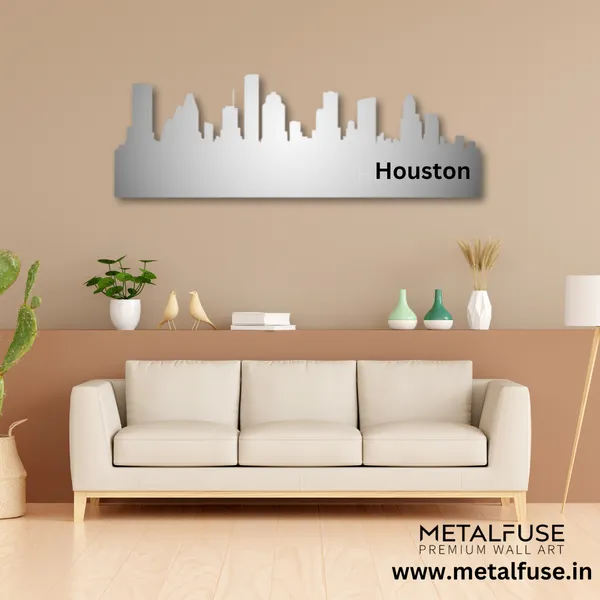 Metal_Wall_Art_for_Home_Decoration__|_Houston_Skyline__|_Silver
