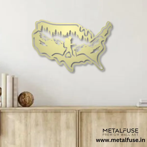 Metal_Wall_Art_for_Home_Decoration__|_Hiking_Usa__|_Gold