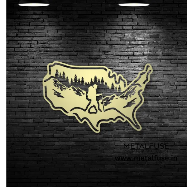 Metal_Wall_Art_for_Home_Decoration__|_Hiking_Usa__|_Gold