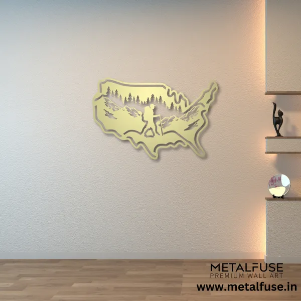 Metal_Wall_Art_for_Home_Decoration__|_Hiking_Usa__|_Gold
