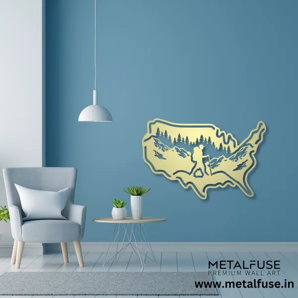 Metal_Wall_Art_for_Home_Decoration__|_Hiking_Usa__|_Gold