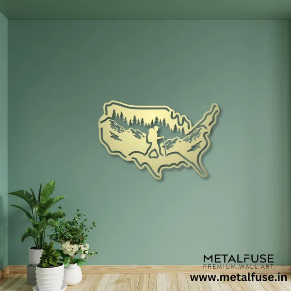 Metal_Wall_Art_for_Home_Decoration__|_Hiking_Usa__|_Gold