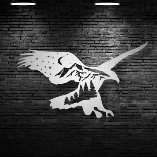 Metal_Wall_Art_for_Home_Decoration__|_Mountain_Eagle__|_Silver