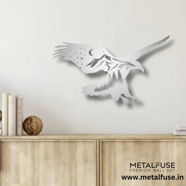 Metal_Wall_Art_for_Home_Decoration__|_Mountain_Eagle__|_Silver