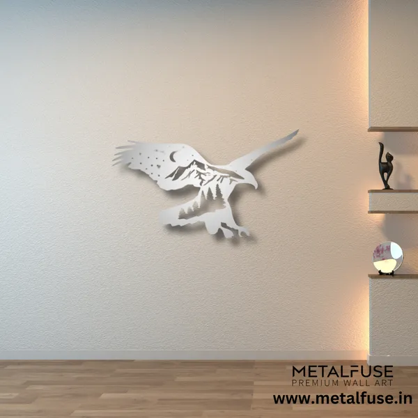 Metal_Wall_Art_for_Home_Decoration__|_Mountain_Eagle__|_Silver