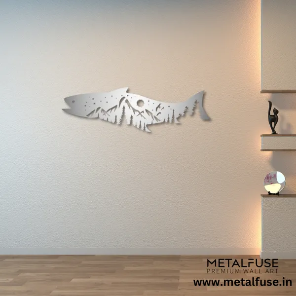 Metal_Wall_Art_for_Home_Decoration__|_Salmon_Fish_Design__|_Silver
