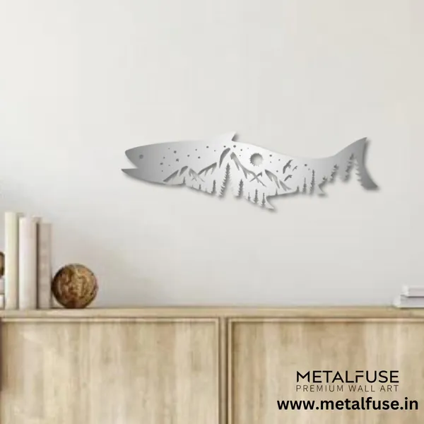 Metal_Wall_Art_for_Home_Decoration__|_Salmon_Fish_Design__|_Silver