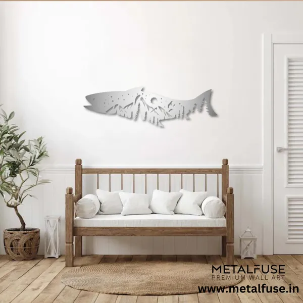 Metal_Wall_Art_for_Home_Decoration__|_Salmon_Fish_Design__|_Silver