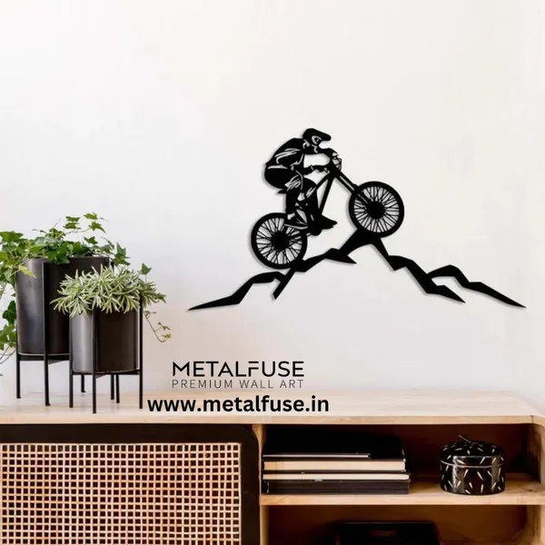 Metal_Wall_Art_for_Home_Decoration__|_Mountain_Biker__|_Black