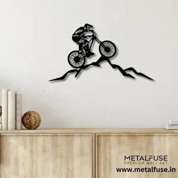 Metal_Wall_Art_for_Home_Decoration__|_Mountain_Biker__|_Black