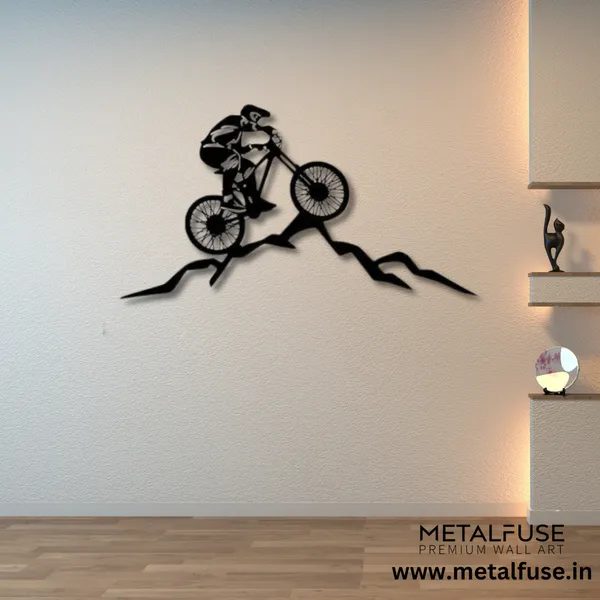 Metal_Wall_Art_for_Home_Decoration__|_Mountain_Biker__|_Black