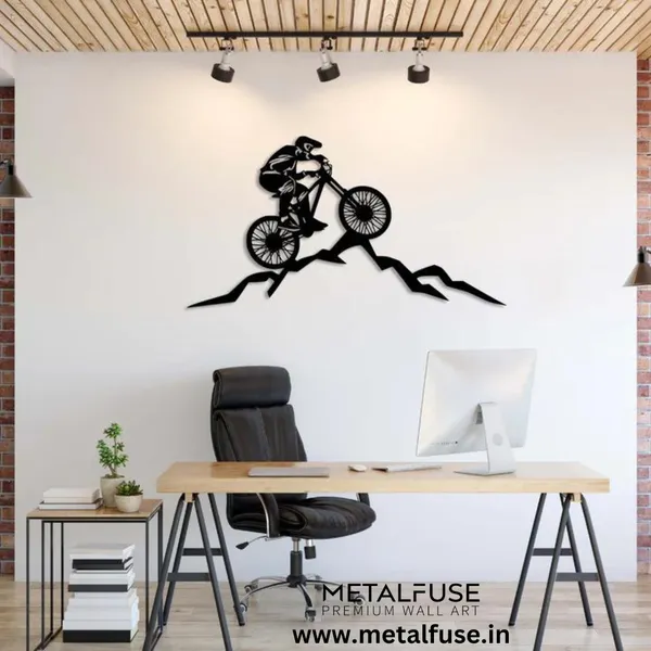 Metal_Wall_Art_for_Home_Decoration__|_Mountain_Biker__|_Black