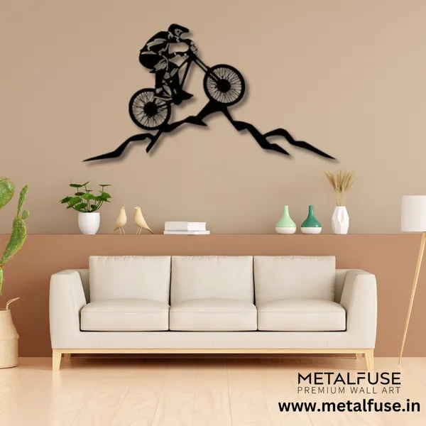 Metal_Wall_Art_for_Home_Decoration__|_Mountain_Biker__|_Black