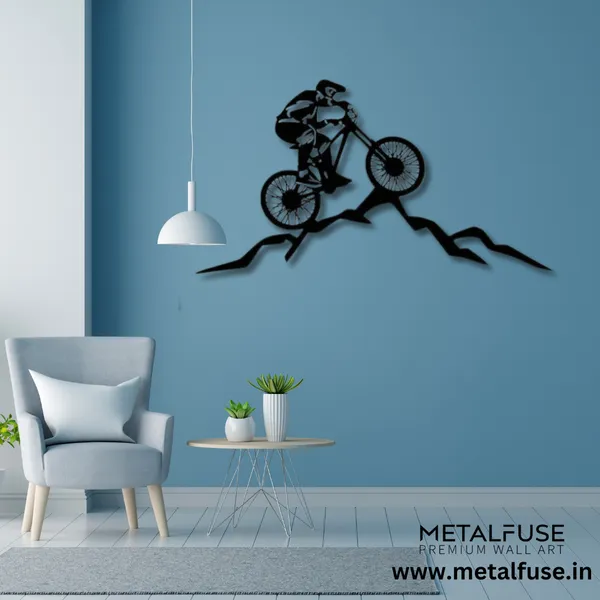 Metal_Wall_Art_for_Home_Decoration__|_Mountain_Biker__|_Black