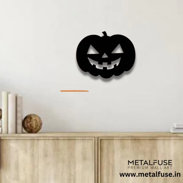 Metal_Wall_Art_for_Home_Decoration__|_Halloween_Pumpkin__|_Black