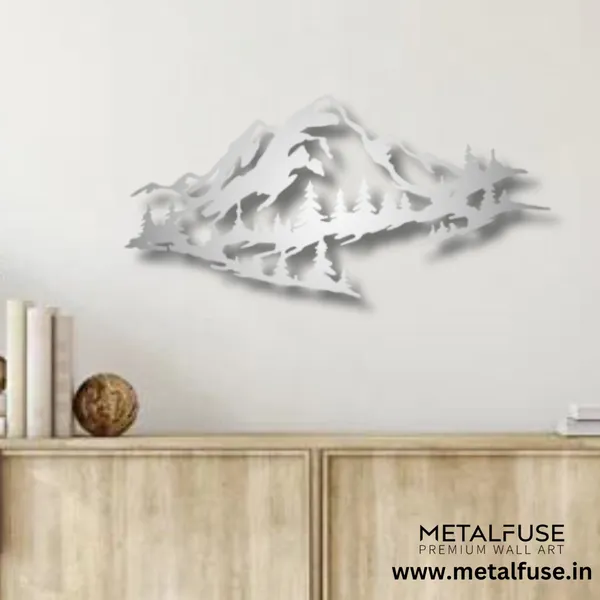 Metal_Wall_Art_for_Home_Decoration__|_Mountain_Range__|_Silver