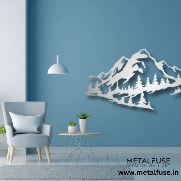 Metal_Wall_Art_for_Home_Decoration__|_Mountain_Range__|_Silver