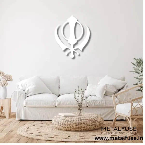 Metal_Wall_Art_for_Home_Decoration__|_Khanda_Sahib__|_White