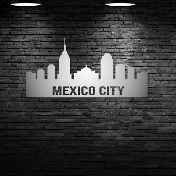 Metal_Wall_Art_for_Home_Decoration__|_Mexico_City_Skyline__|_Silver