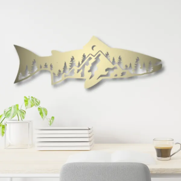 Metal_Wall_Art_for_Home_Decoration__|_Trout_Fish_Design__|_Gold