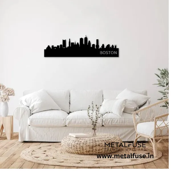 Metal_Wall_Art_for_Home_Decoration__|_Boston_Skyline__|_Black