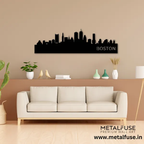 Metal_Wall_Art_for_Home_Decoration__|_Boston_Skyline__|_Black