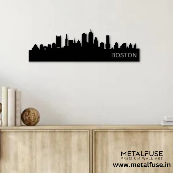 Metal_Wall_Art_for_Home_Decoration__|_Boston_Skyline__|_Black