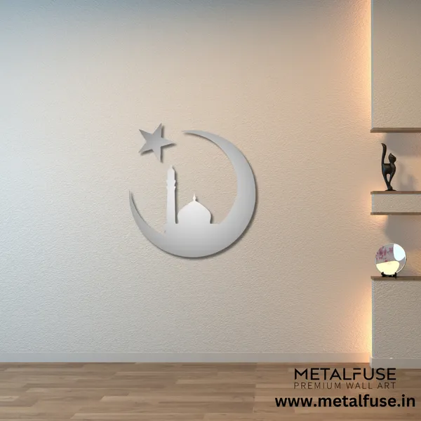 Metal_Wall_Art_for_Home_Decoration__|_Moon_&_Star_Mosque__|_Silver